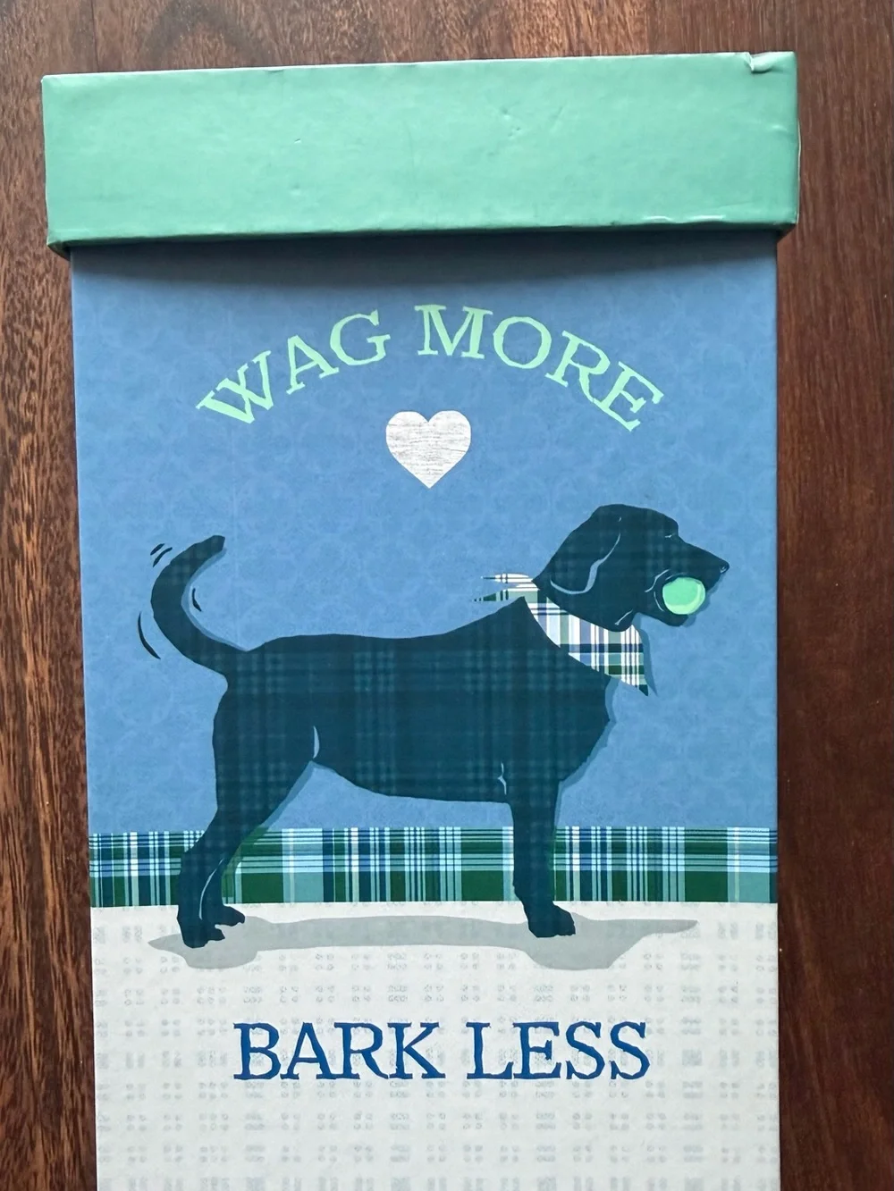 Blue 'Wag More, Bark Less' Dog Travel Mug with Handle